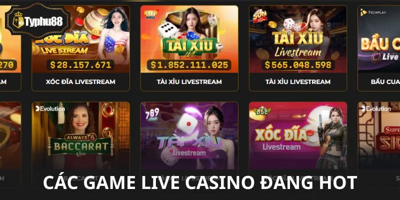 Top game Live Casino dành cho người mới bắt đầu!