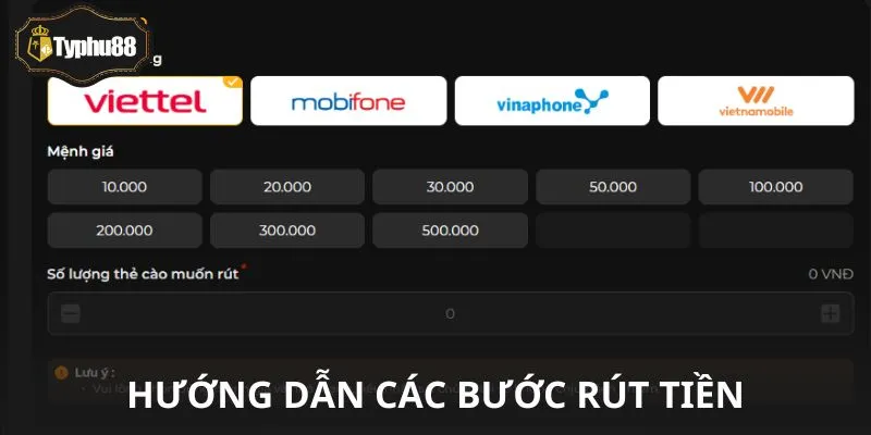 Rút tiền dễ dàng chỉ trong 4 bước 